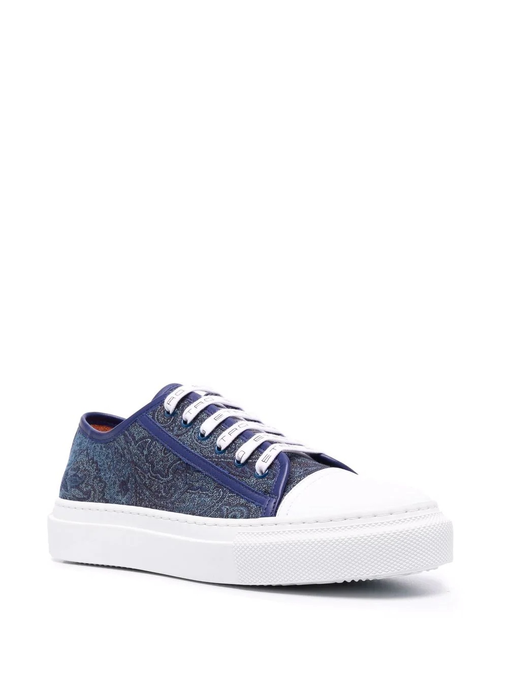 paisley print low-top sneakers - 2