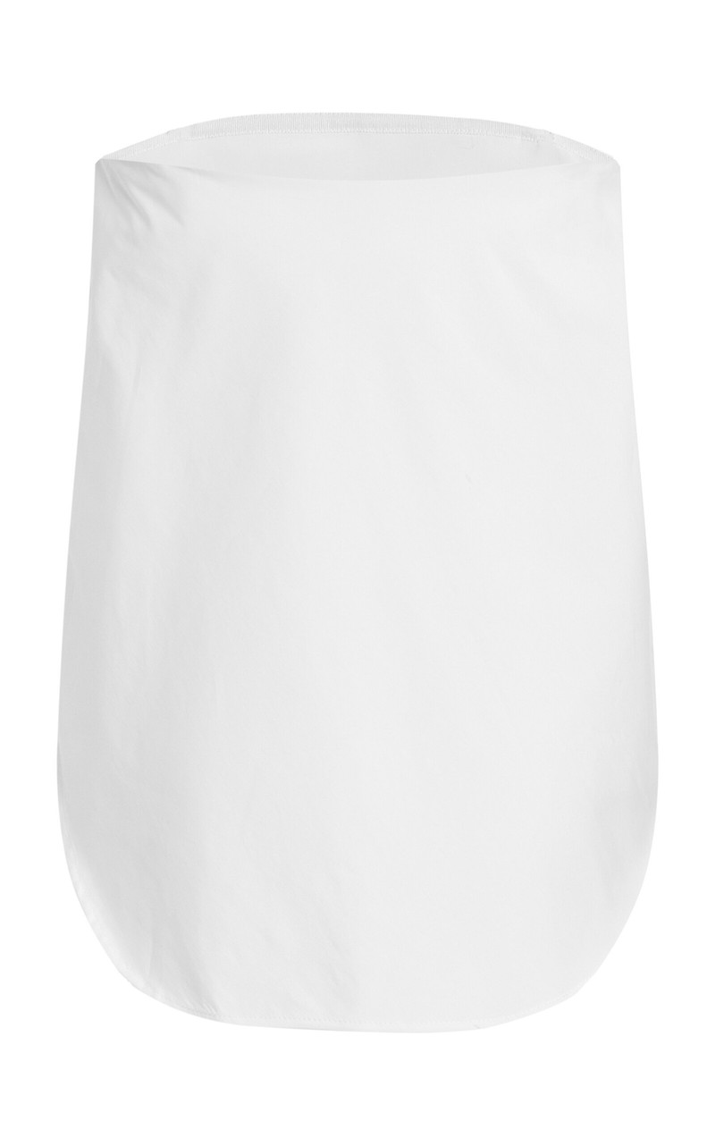 BRANDON MAXWELL The Shea  Strapless Cotton-Blend Top white outlook