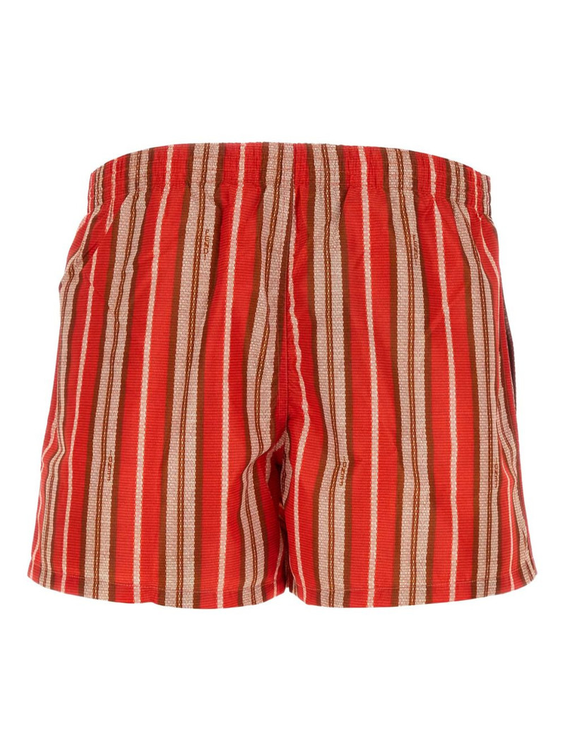 FENDI striped stretch nylon swimming shorts outlook