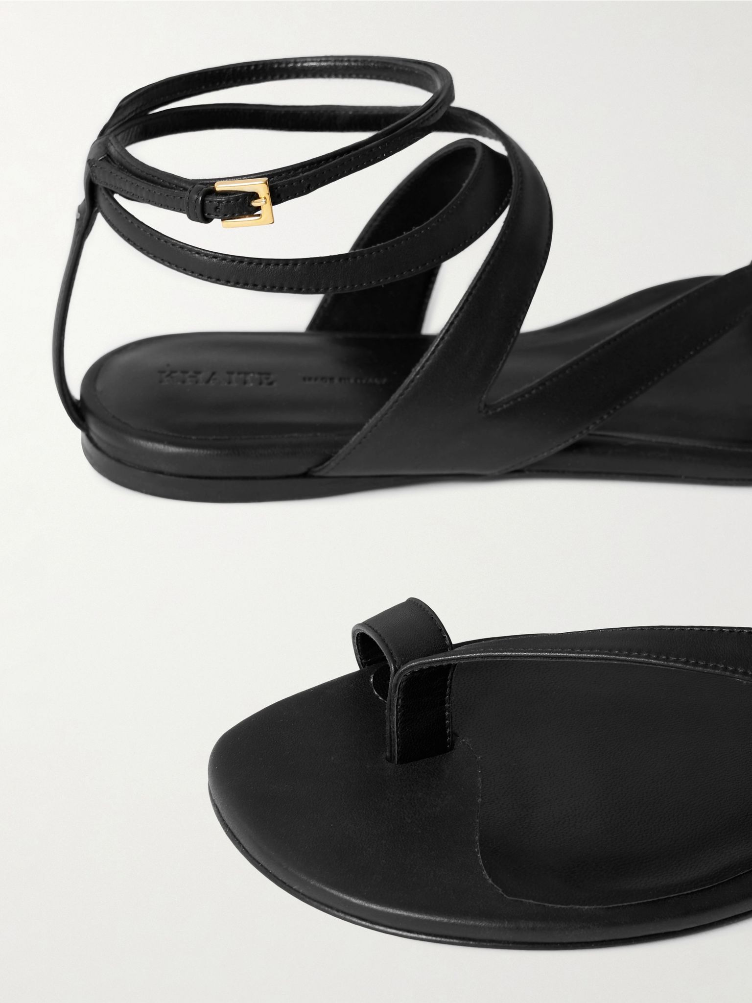 Aimee leather sandals Black - 4