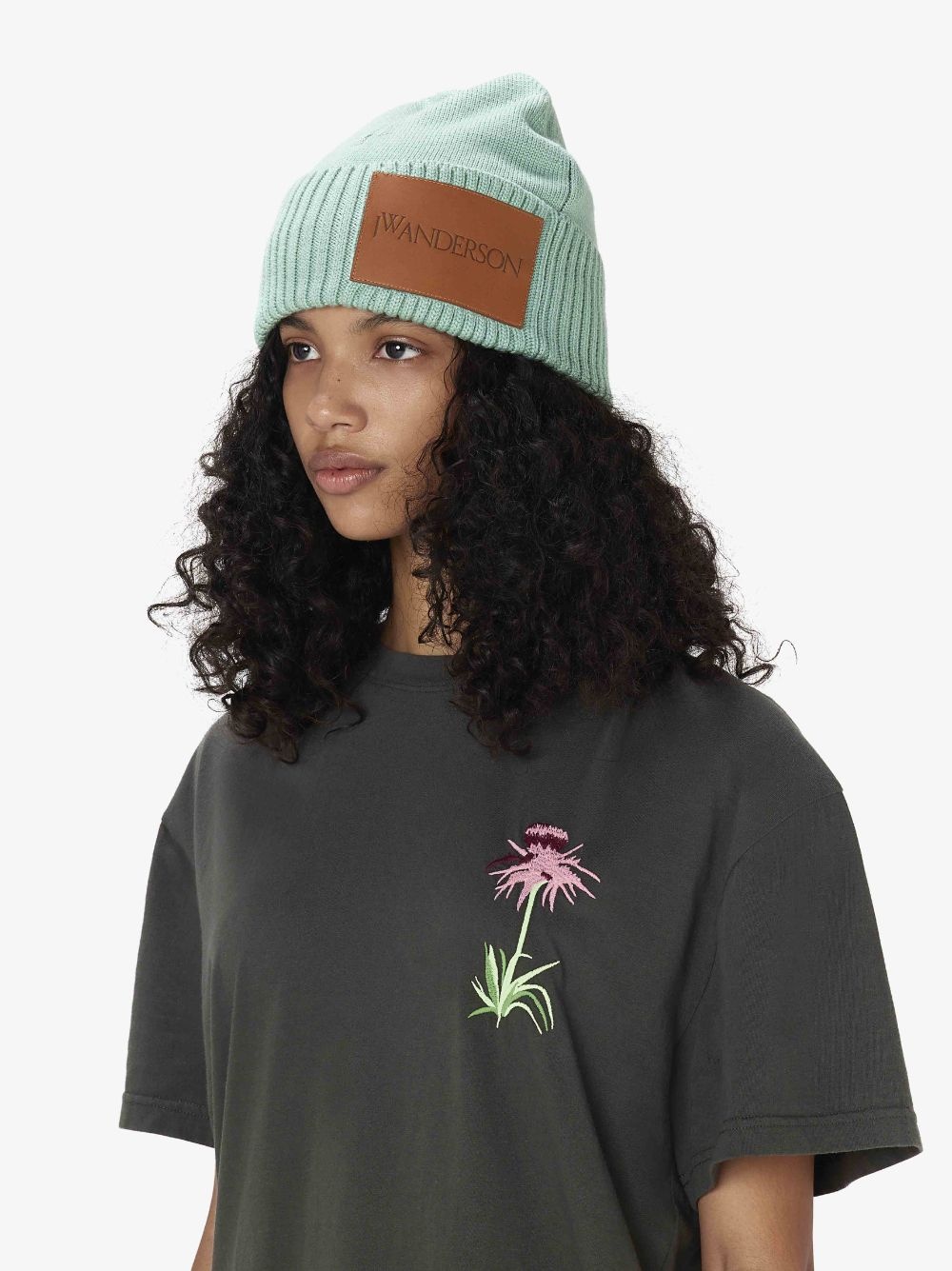 JW ANDERSON ビーニー JW Anderson BEANIE WITH LOGO PATCH | REVERSIBLE