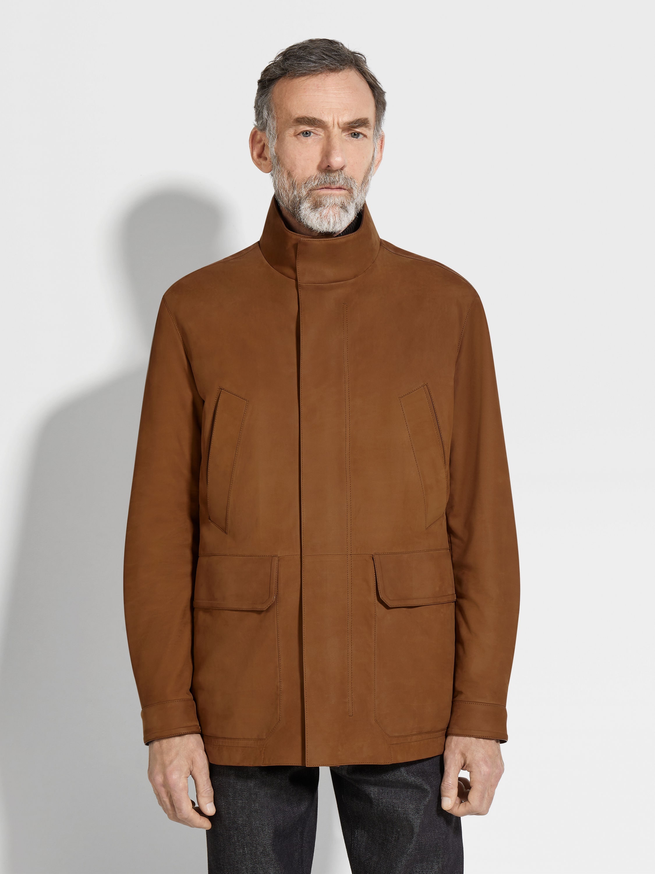 NUBUCK CAR COAT - 4