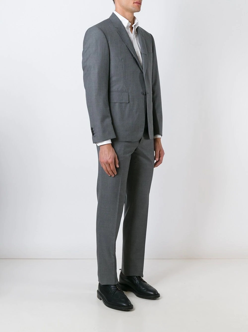 Classic Plain Weave Suit in Super 120s Wool - 3