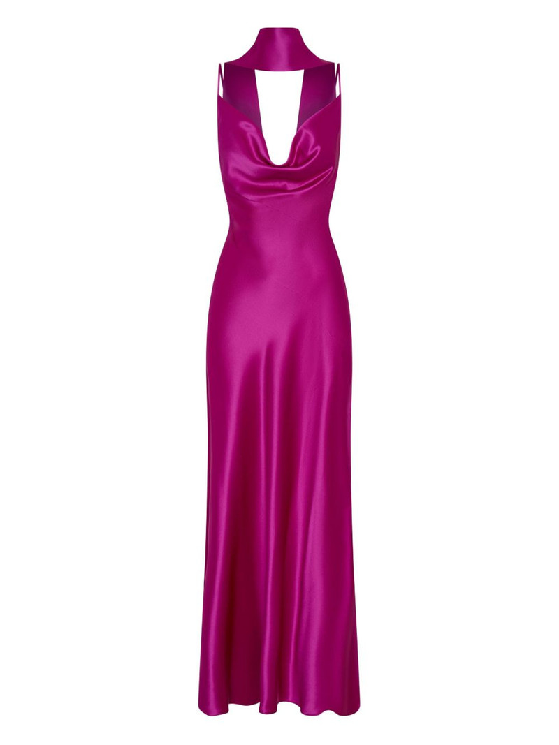cowl-neck maxi dress 1