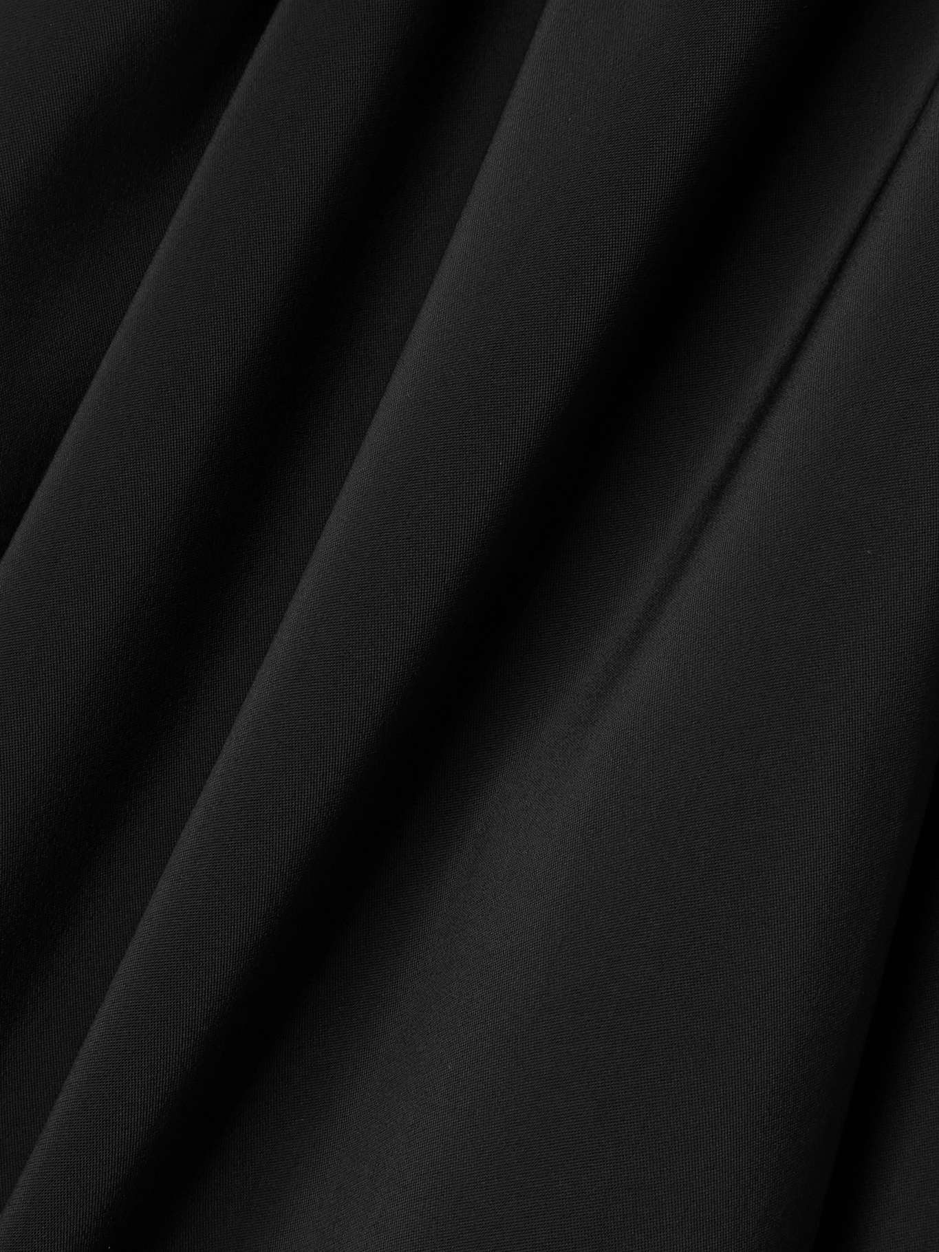 Sablier draped crepe-jersey midi skirt Black - 4