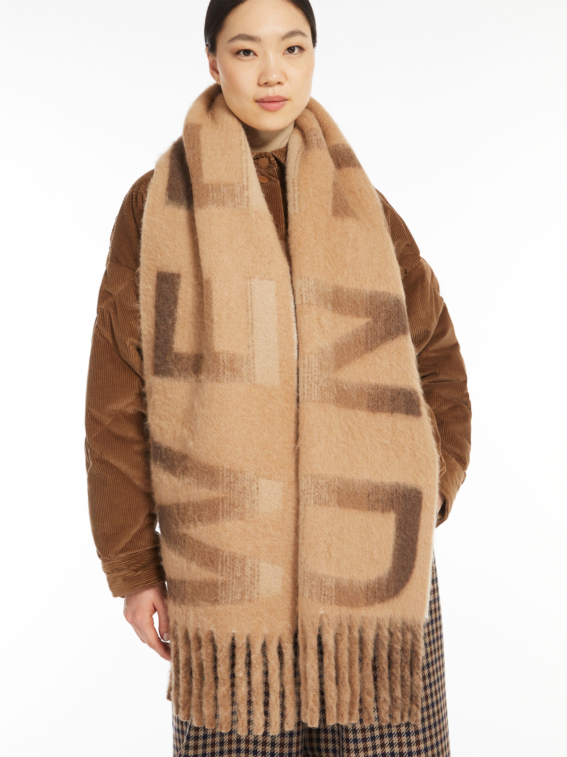 ESEDRA Jacquard alpaca-blend scarf - 4
