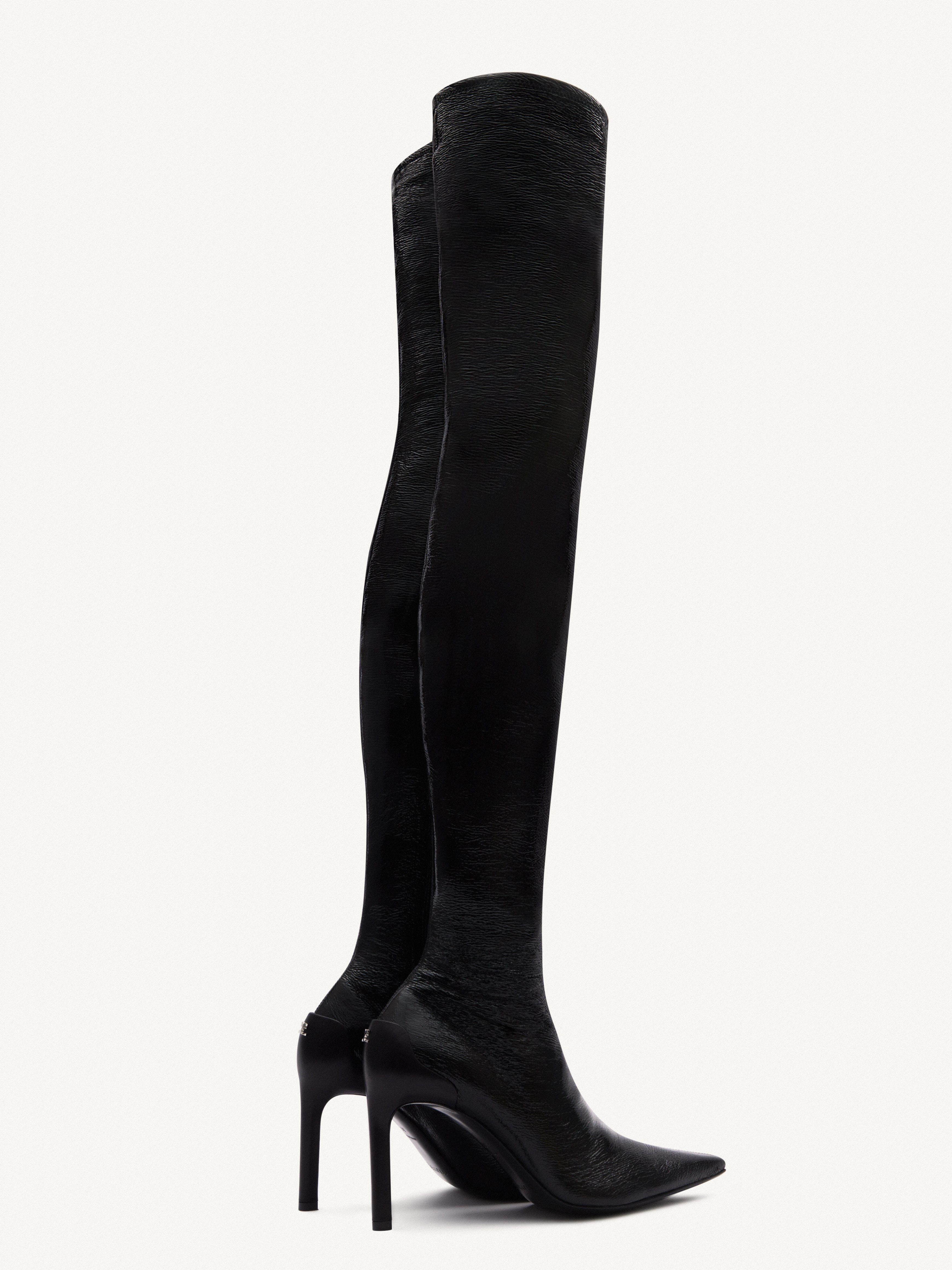 STILETTO VINYL HIGH BOOTS - 3