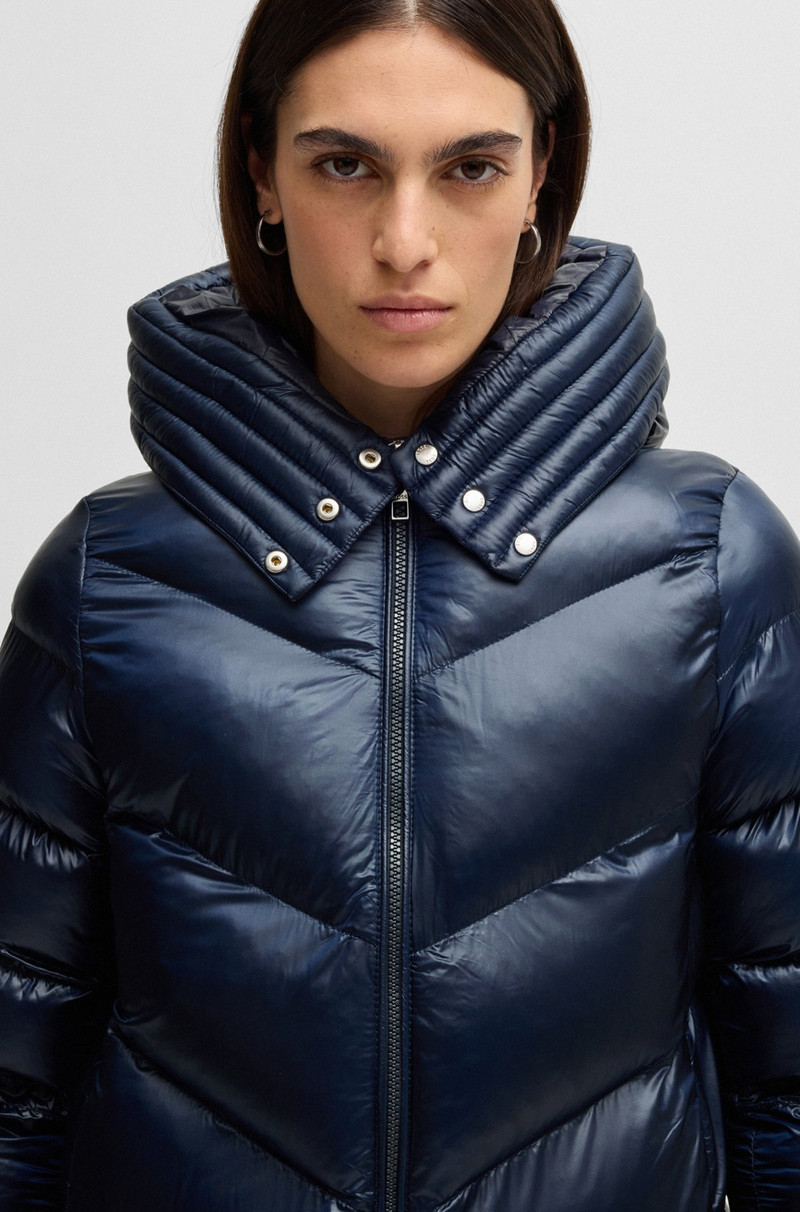 WATER-REPELLENT PADDED PARKA JACKET WITH POLISHED TRIMS 5