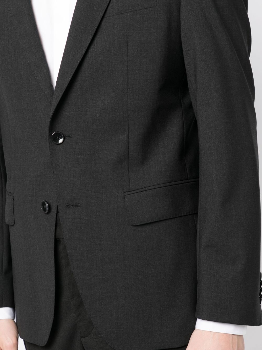 single-breasted stretch-wool blazer - 5