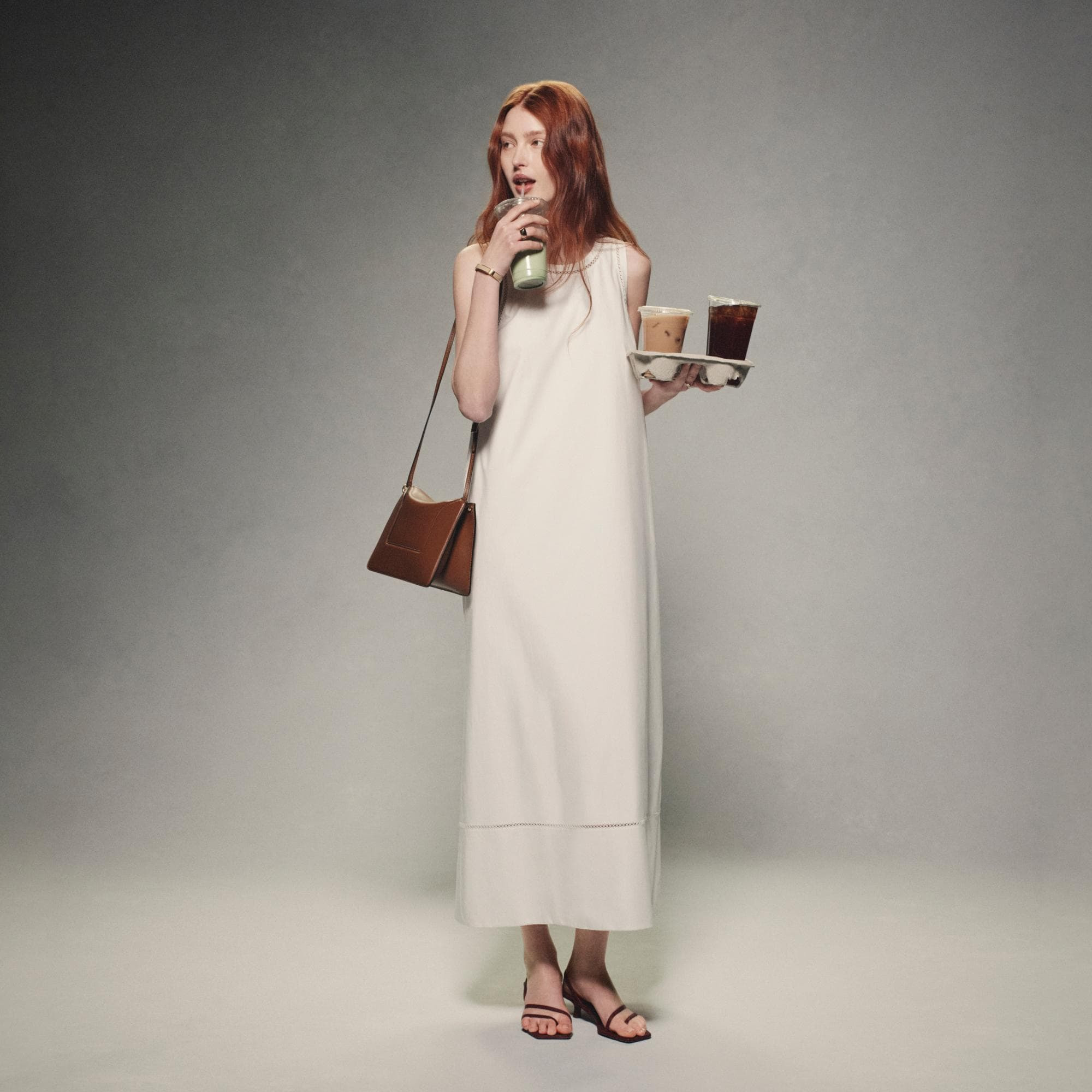Maxi Tank Dress in City Poplin - 6