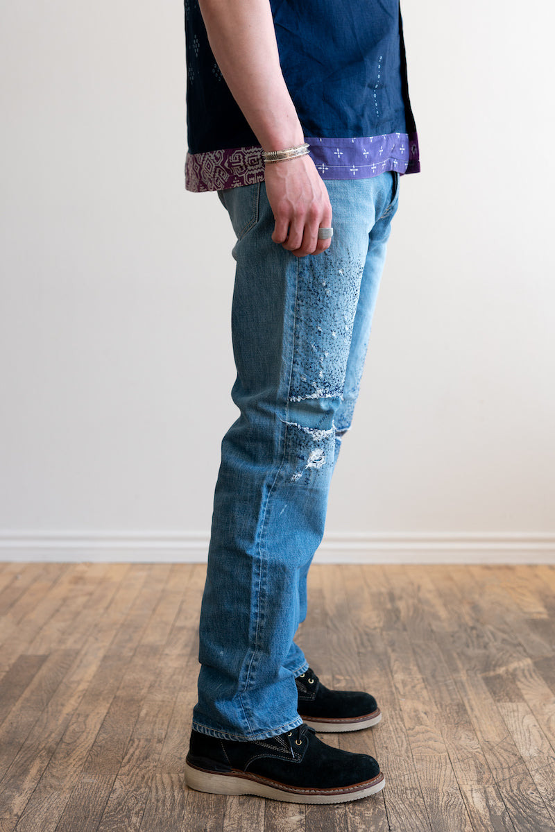 14OZ DENIM 5P MONKEY CISCO (3YEARSFADE) - INDIGO - 3