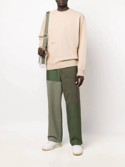 Ambush patchwork-design straight-leg trousers outlook