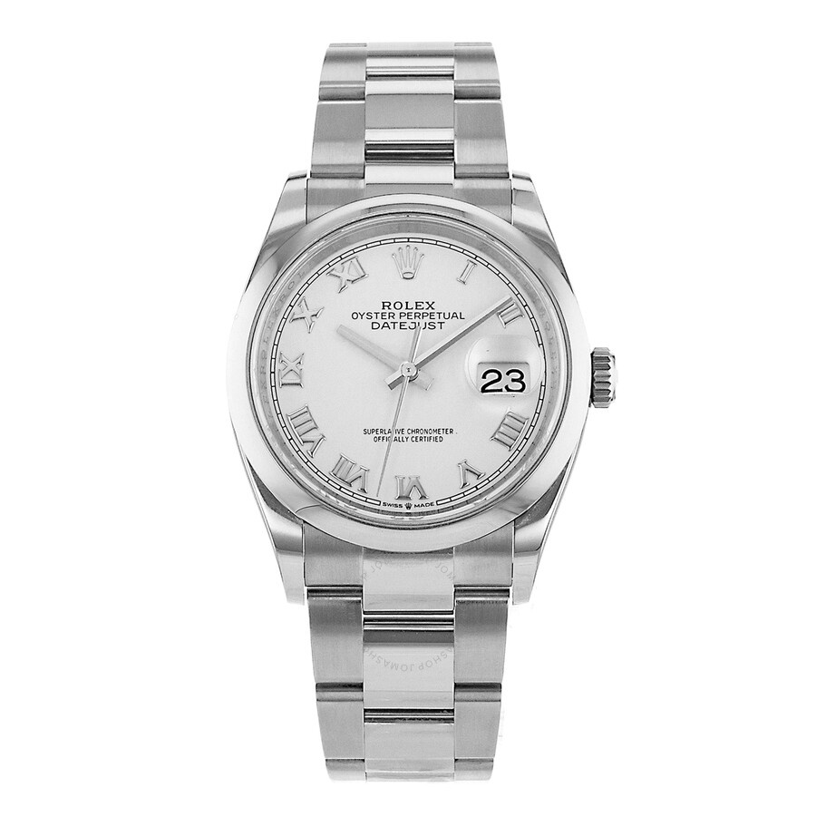 Pre-owned Rolex Datejust 36 Automatic Chronometer White Dial Men's Watch 126200 WRO - 2