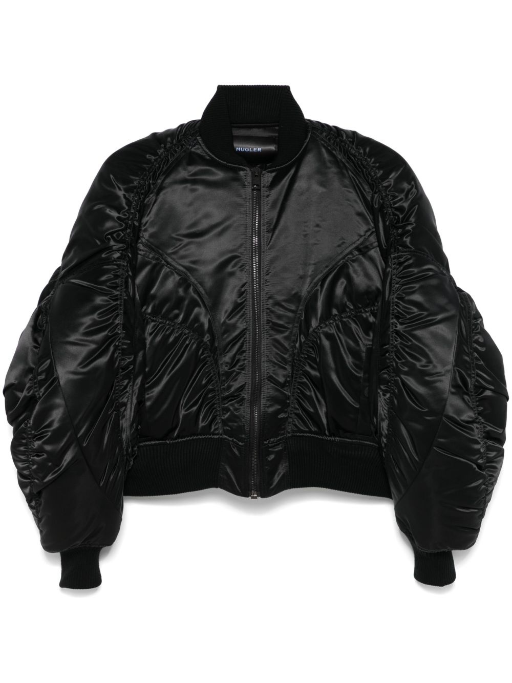 satin bomber jacket - 1