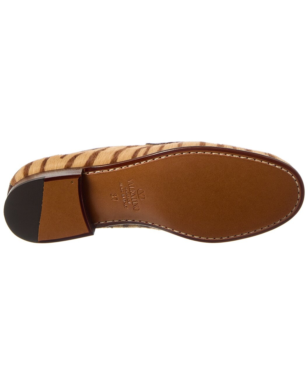 Valentino VLogo Signature Haircalf & Leather Loafer - 4