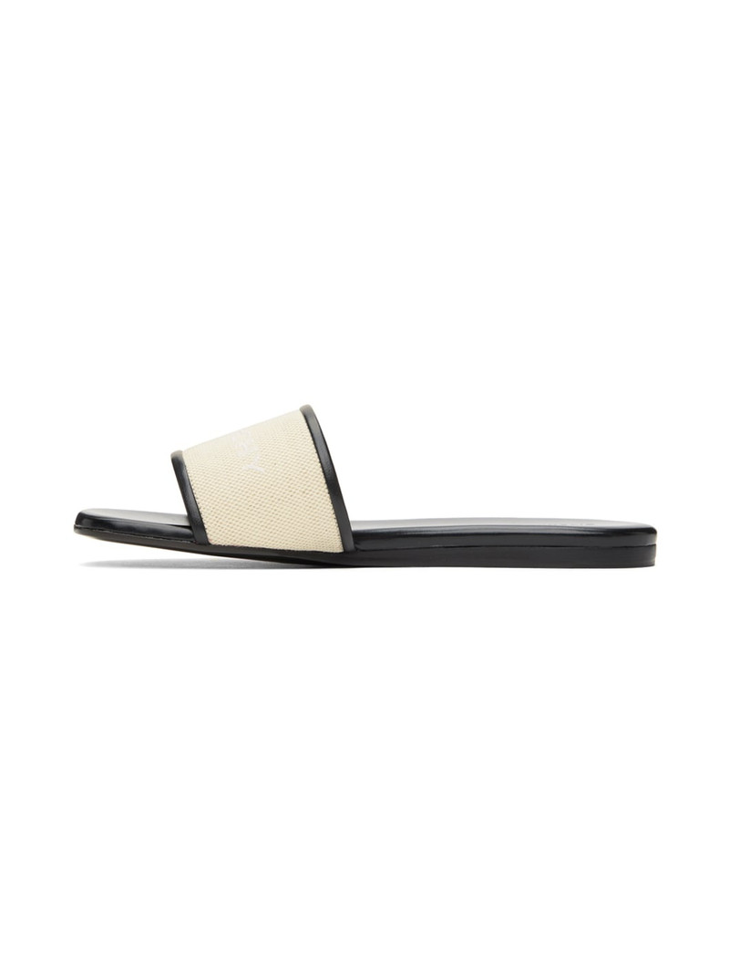Beige 4G Flat Sandals 3