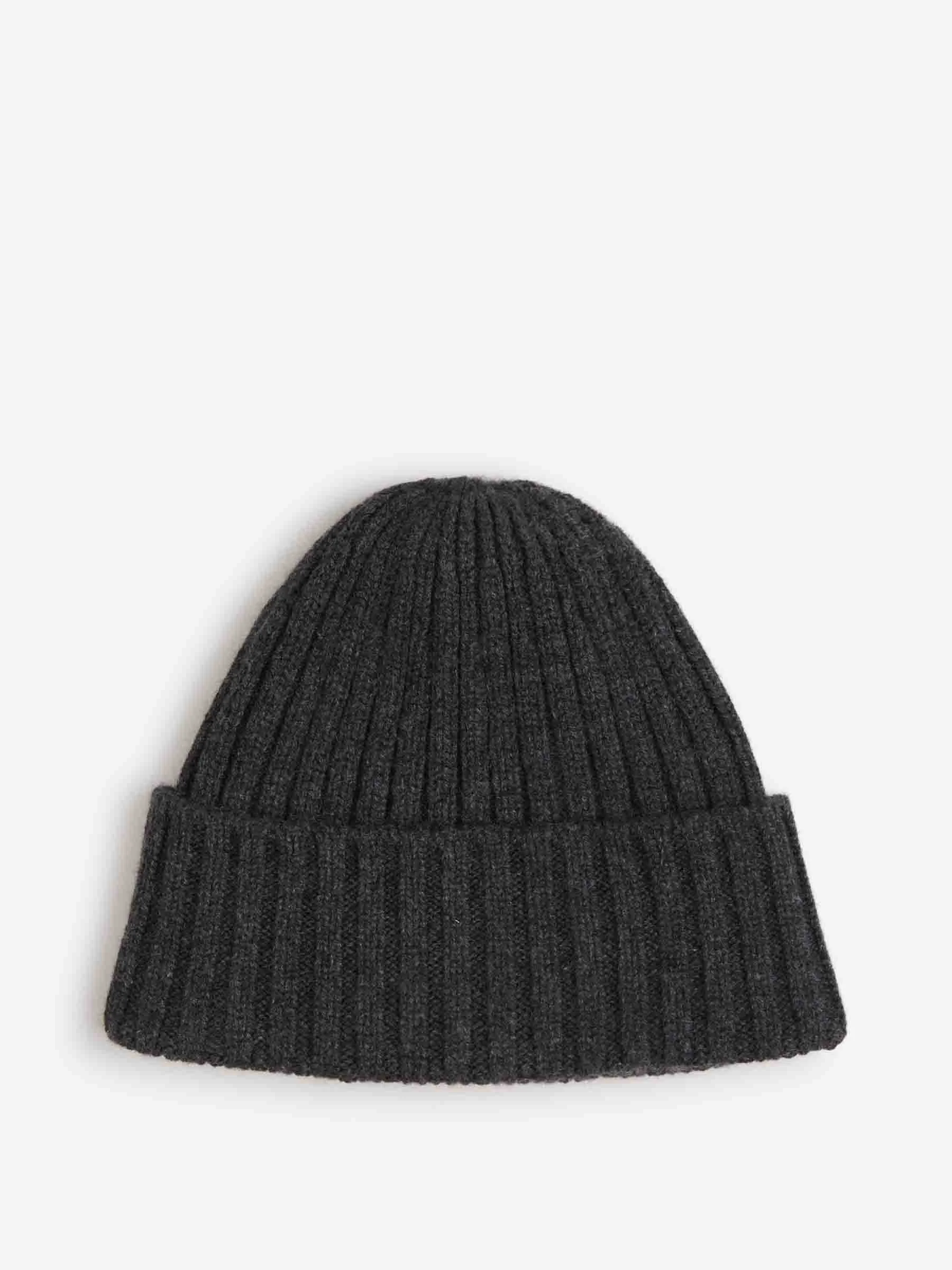RIBBED CASHMERE HAT - 1