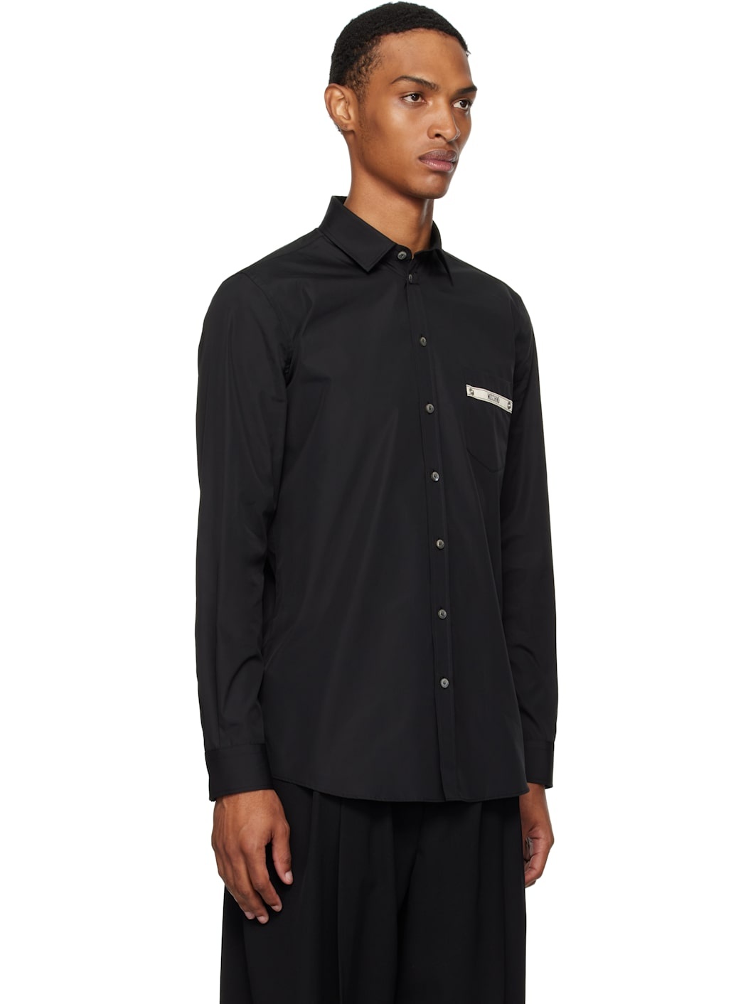 Black Moschino Tape Shirt - 2