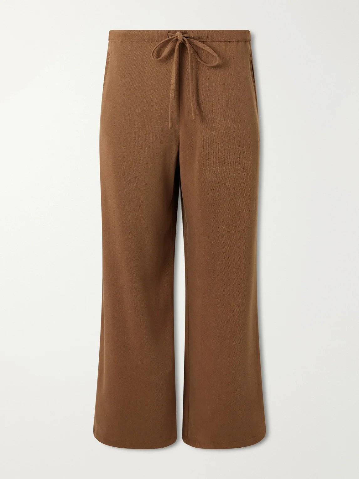 Team Straight-Leg Lyocell-Twill Drawstring Trousers - 1