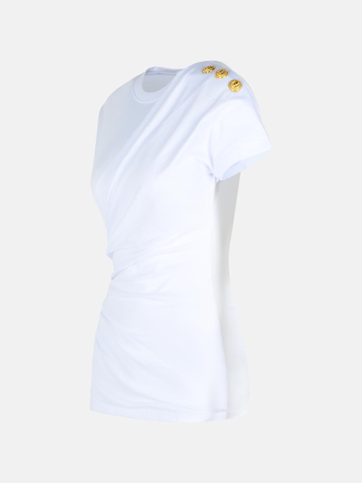 WHITE COTTON T-SHIRT - 2