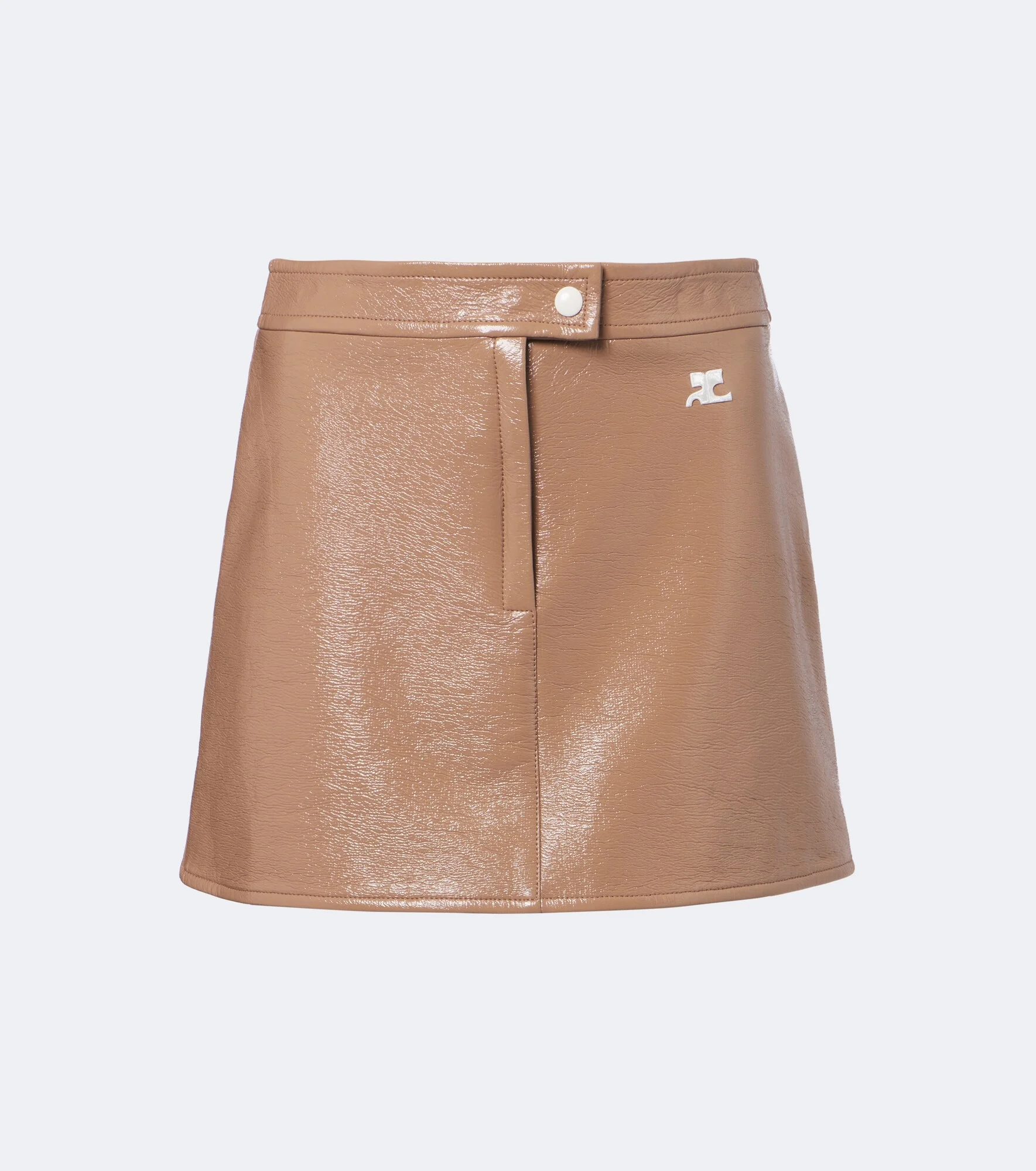 Reedition vinyl miniskirt - 1