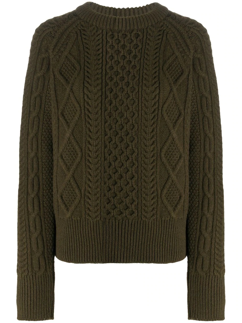 fisherman rib lambswool jumper - 1