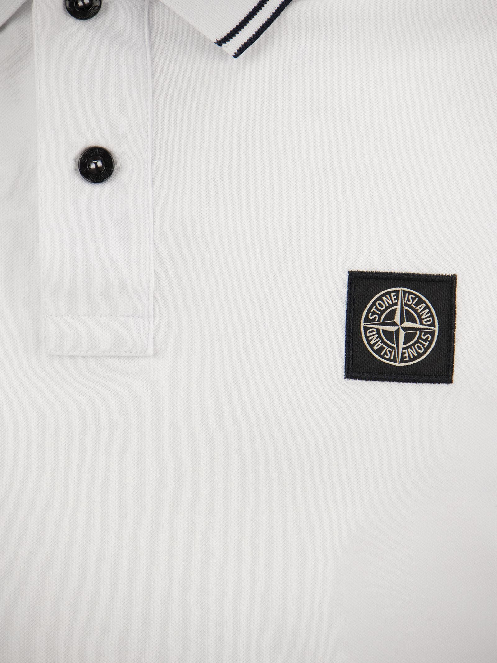 Stone Island Men Slim Cotton Polo Shirt - 4