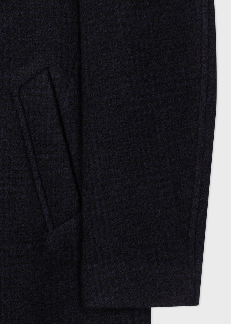 Textured Check Wool-Blend Overcoat 3
