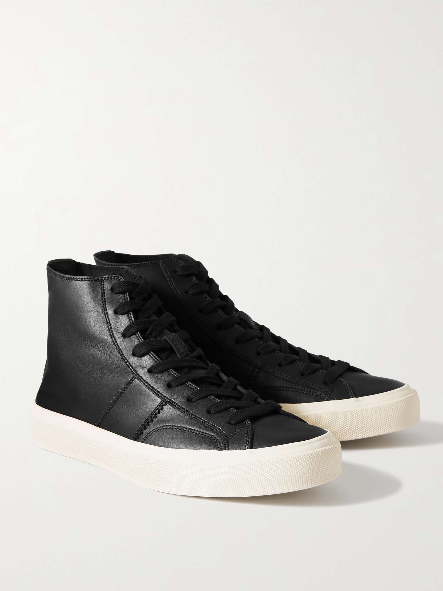 Cambridge Leather High-Top Sneakers - 4