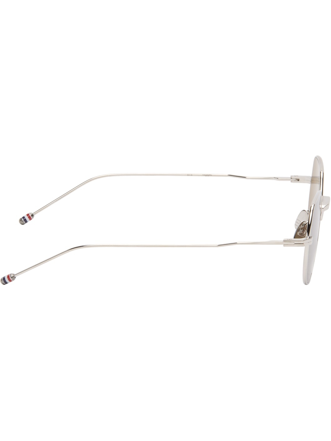 Silver Titanium Round Sunglasses - 2