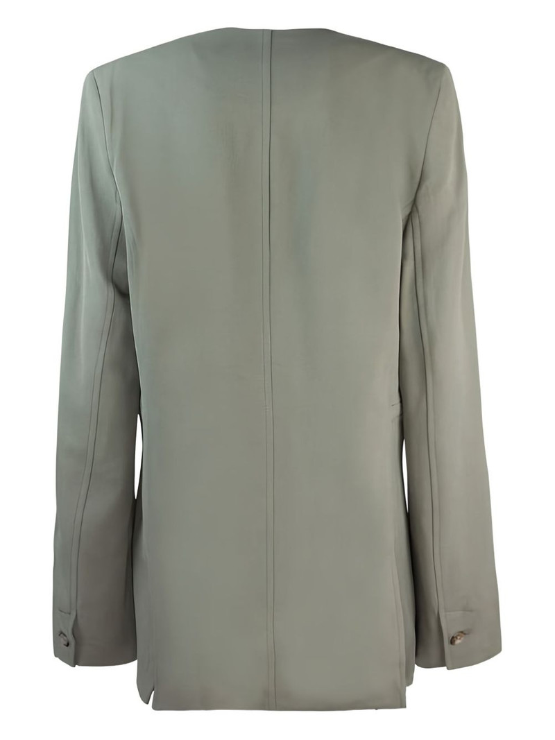 SAMSØE SAMSØE single-button V-neck blazer outlook