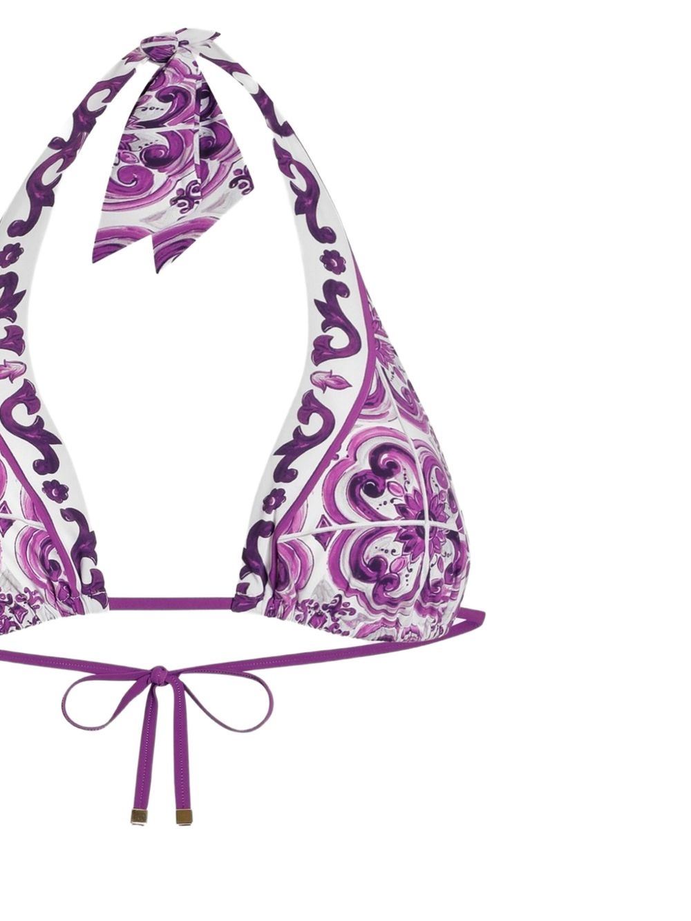 Maiolica-print bikini set - 4