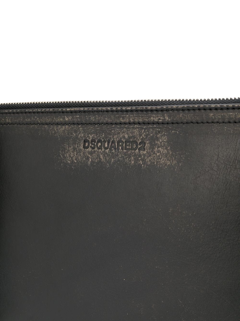 worn-effect zip pouch - 4