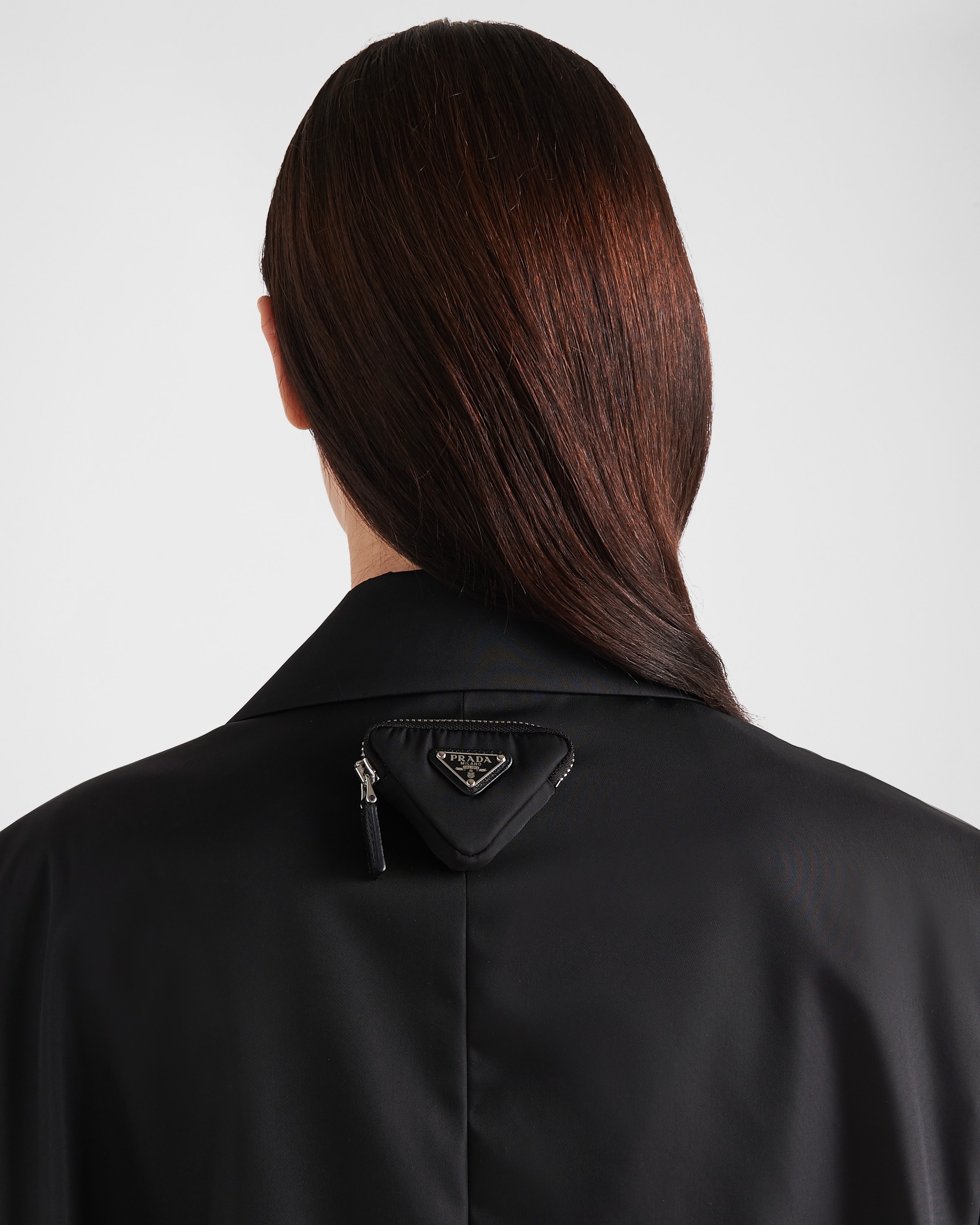 Single-breasted Re-Nylon jacket - 6