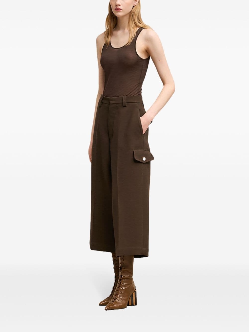flap pocket bermuda shorts - 4