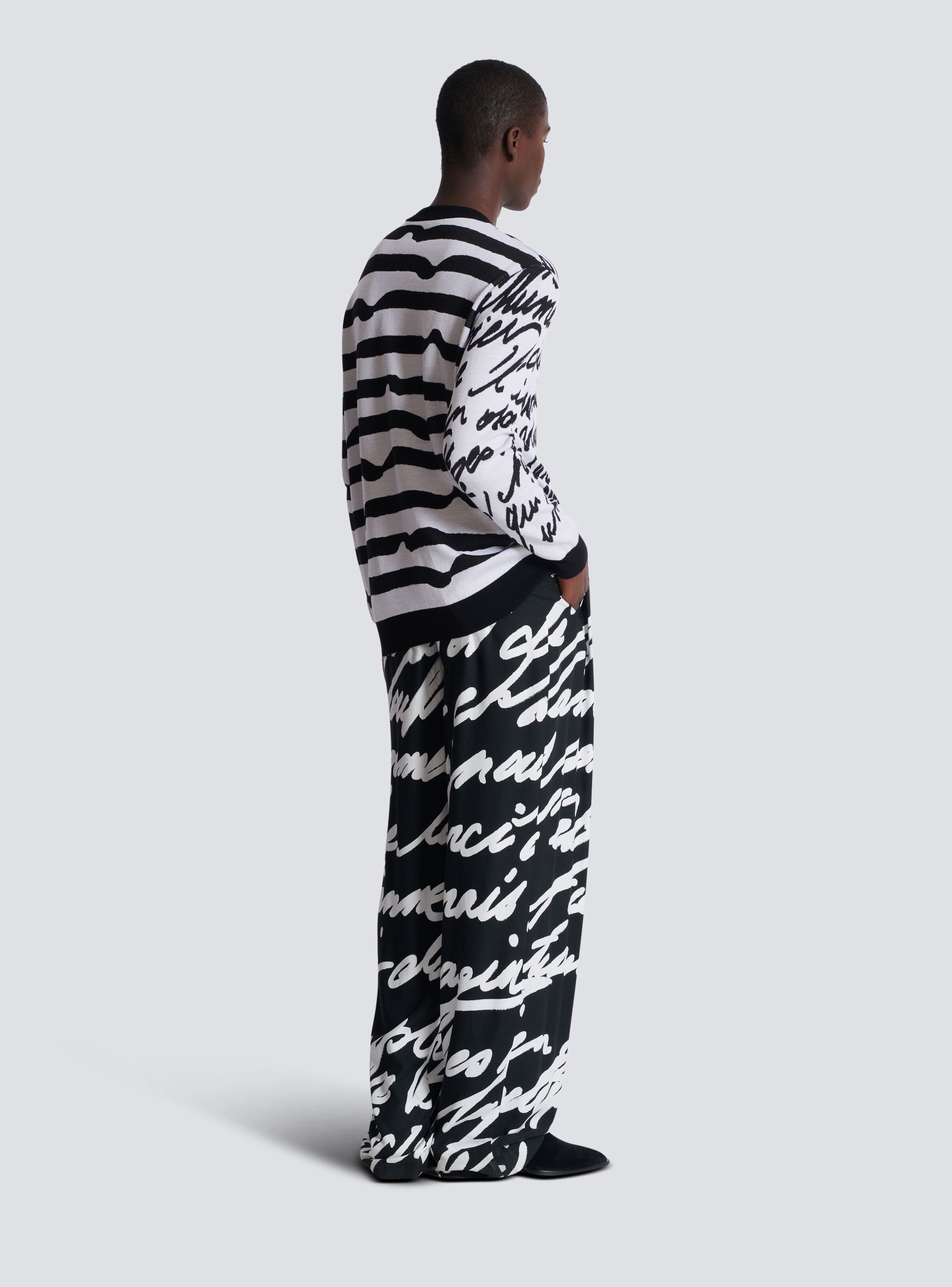 Striped "Love Letter" knit jumper - 4