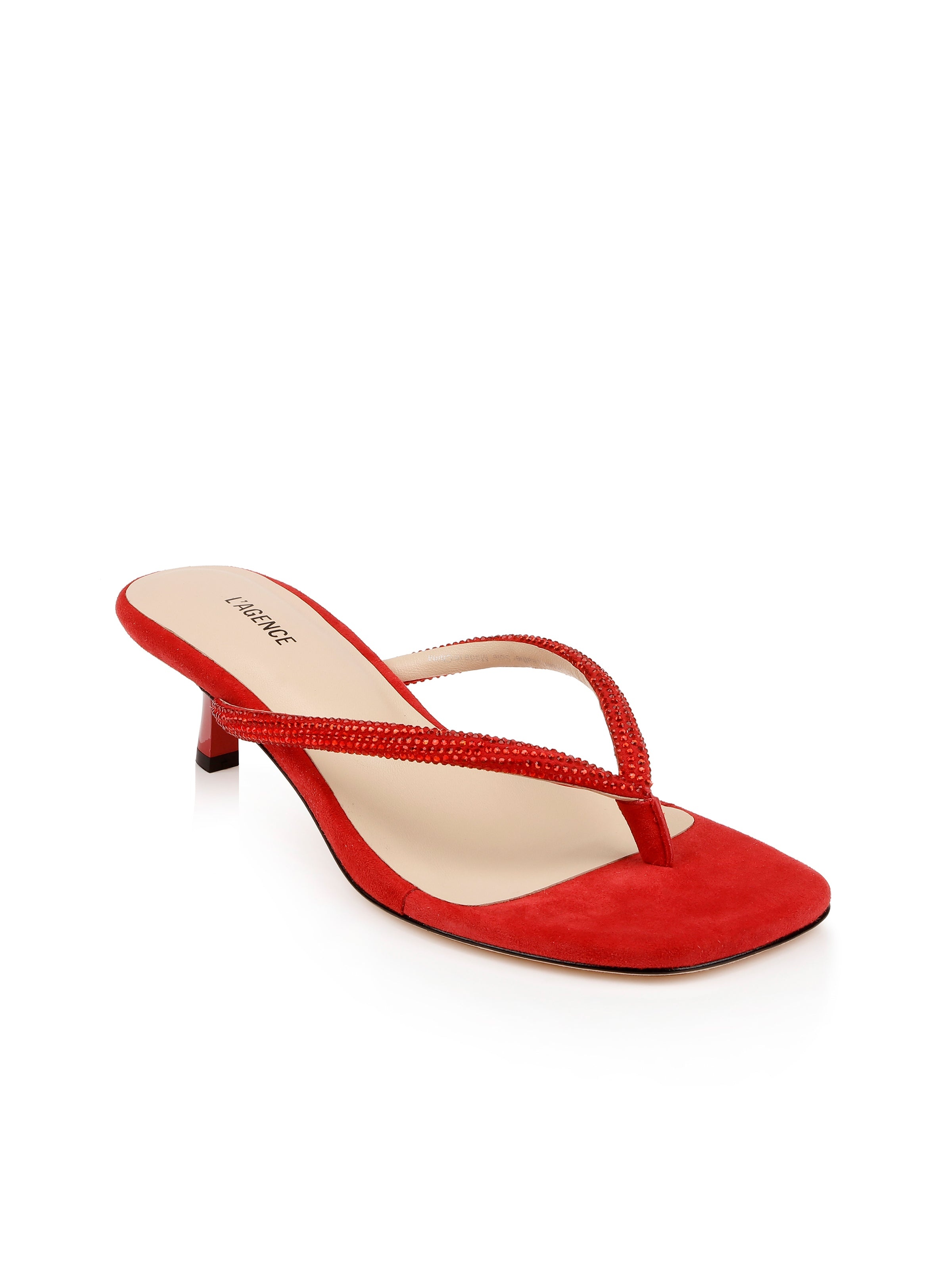 Hortense Crystal-Strap Kitten Heel - 2