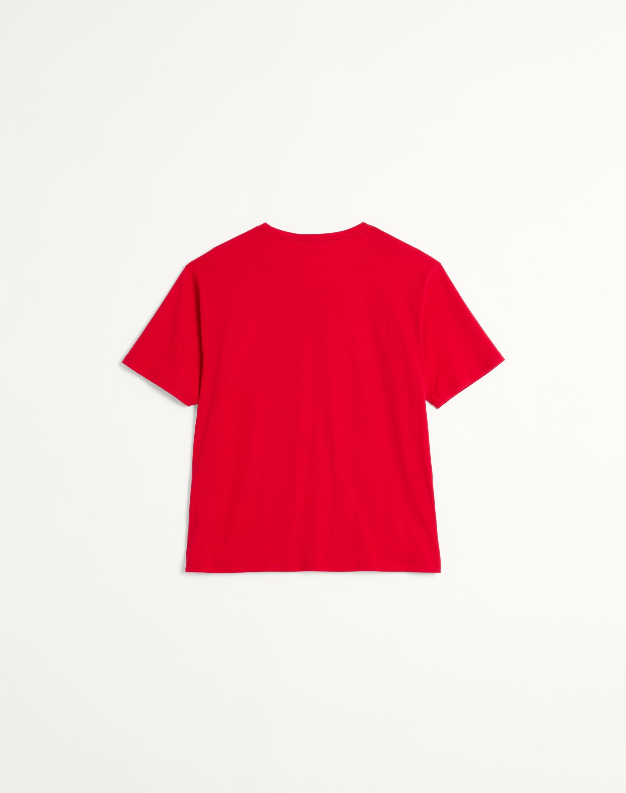 COTTON T-SHIRT WITH CHEZ VALENTINO PRINT - 3