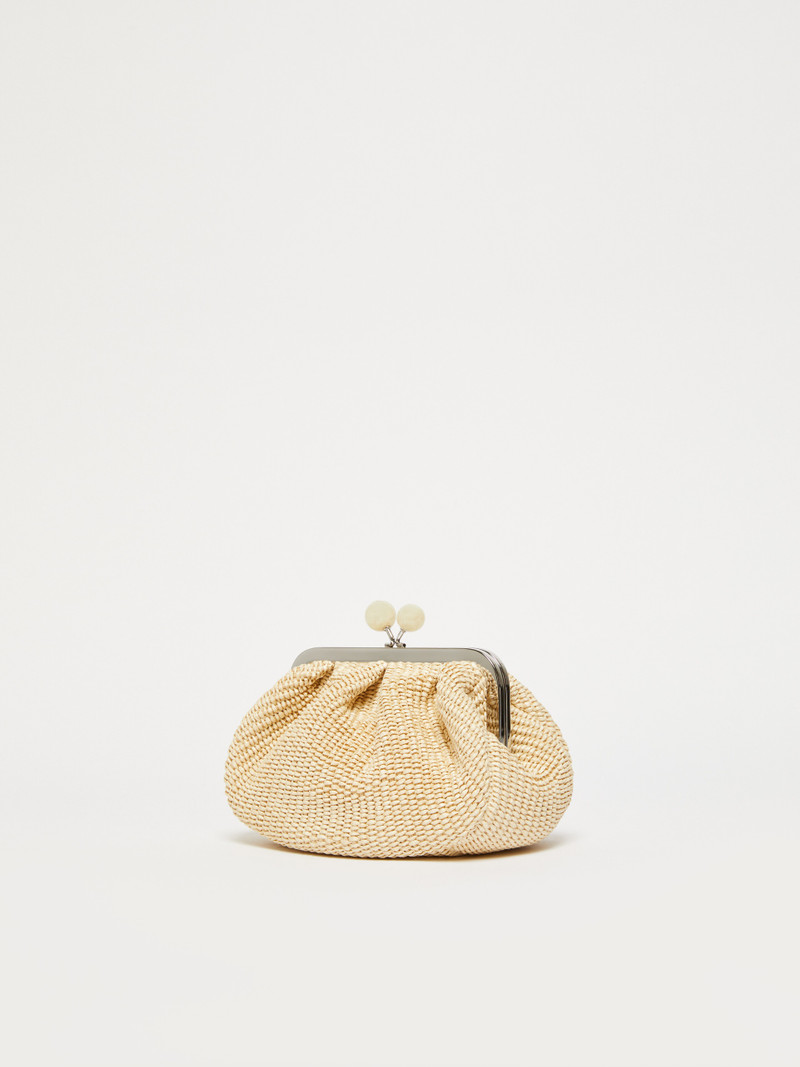 WEEKEND Max Mara PALMAS Small raffia-effect Pasticcino Bag outlook