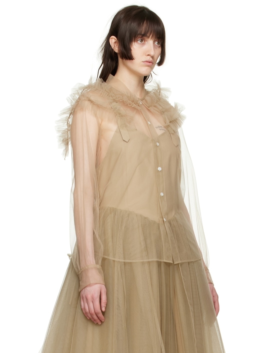 Beige Nylon Shirt - 2