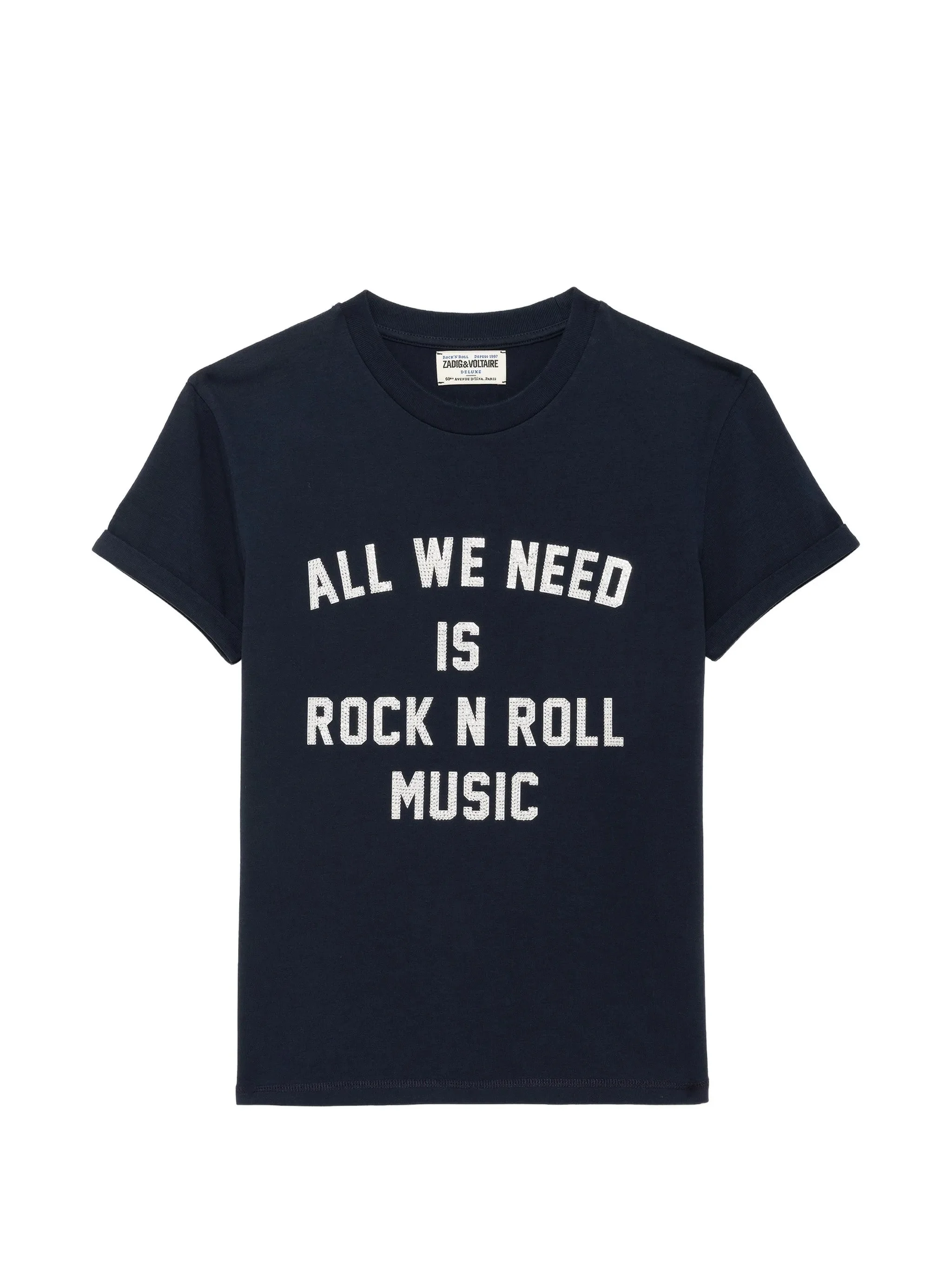 Zadig & Voltaire Walk Strass-embellished Slogan-print T-shirt - 1