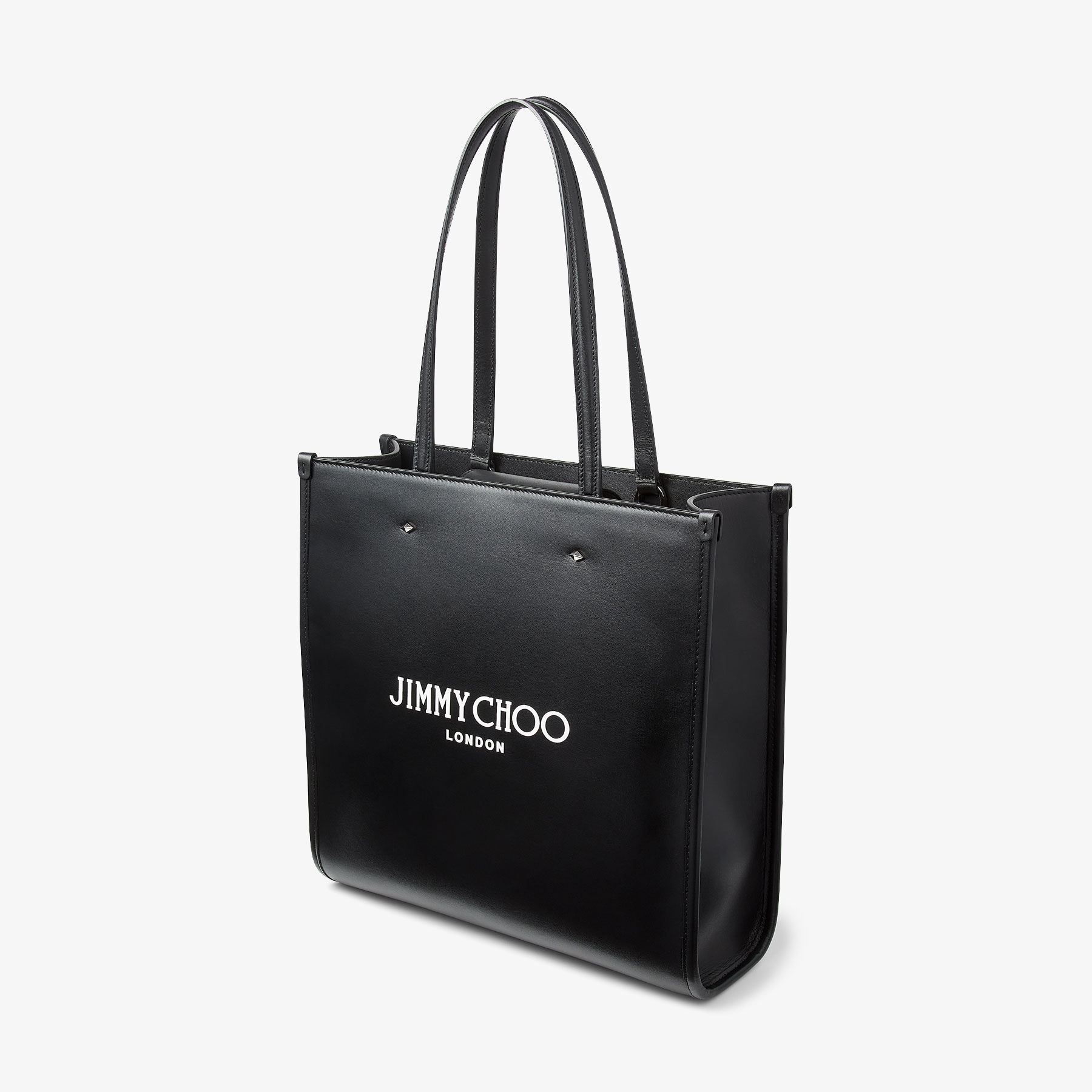 N/S Tote M
Black Leather Mini Tote Bag - 3