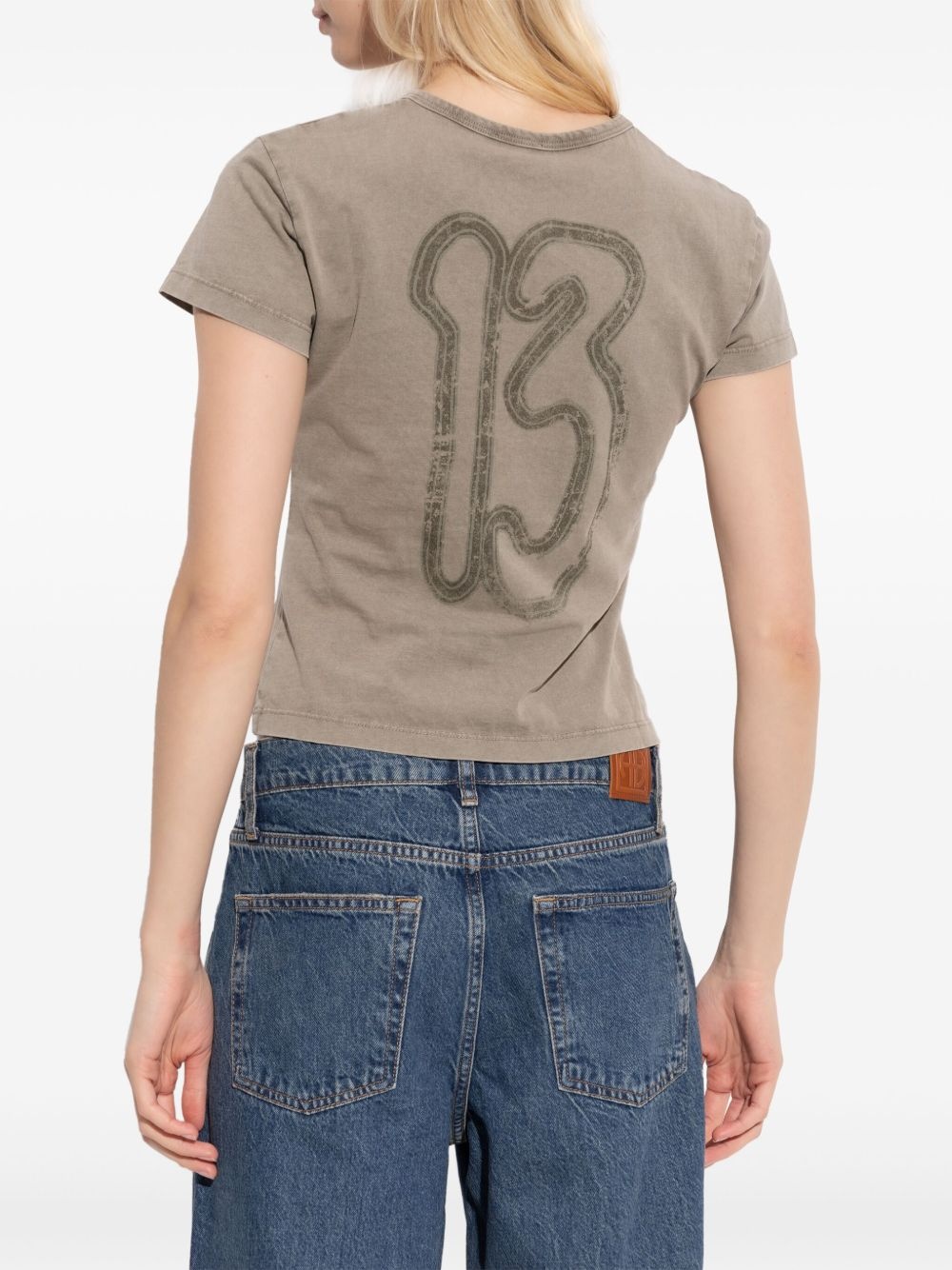 graphic-print cropped T-shirt - 4