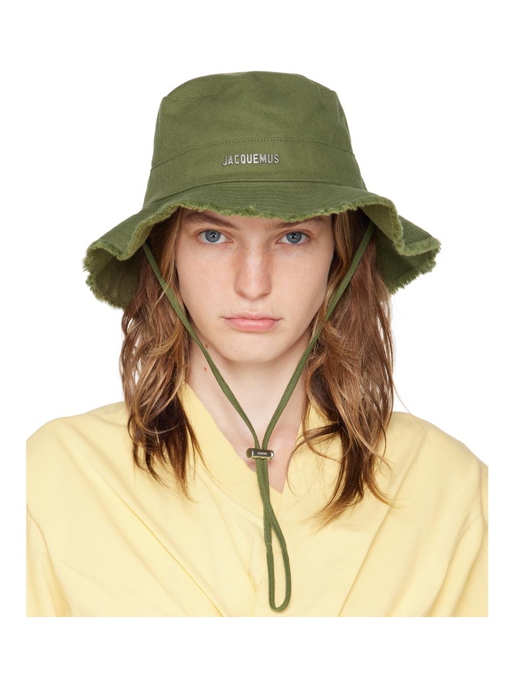 Khaki Les Classiques 'Le bob Artichaut' Bucket Hat - 1