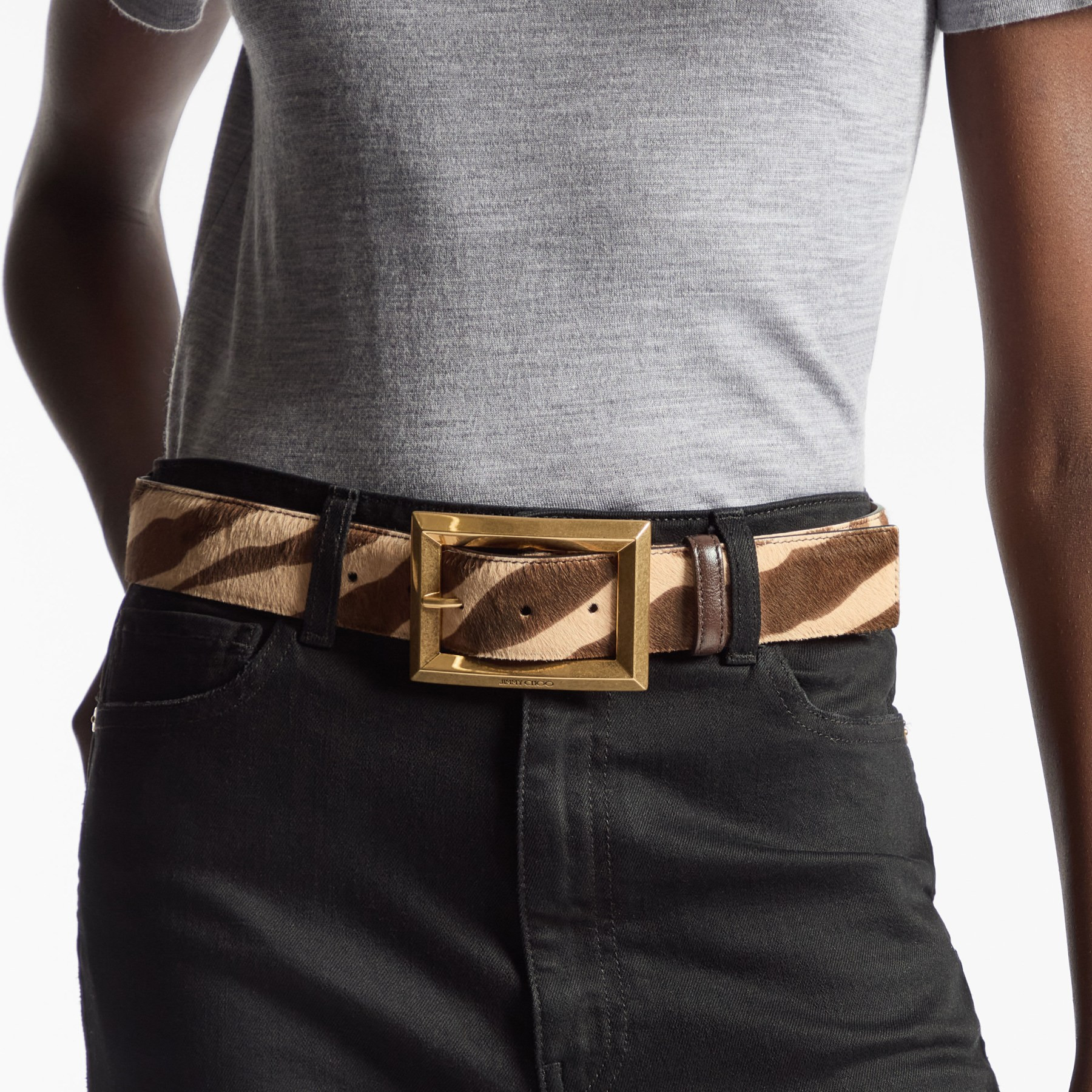 Arlie
Natural Zebra Printed Pony Belt - 2
