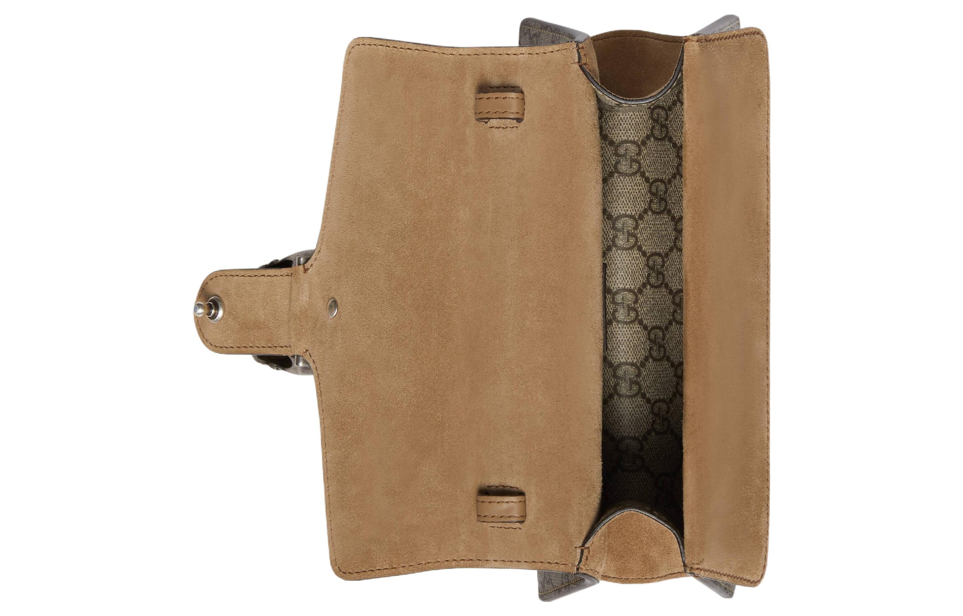(WMNS) Gucci Small Dionysus Top Handle Bag 'Beige Ebony' 739496-KHNRN-8642 - 8