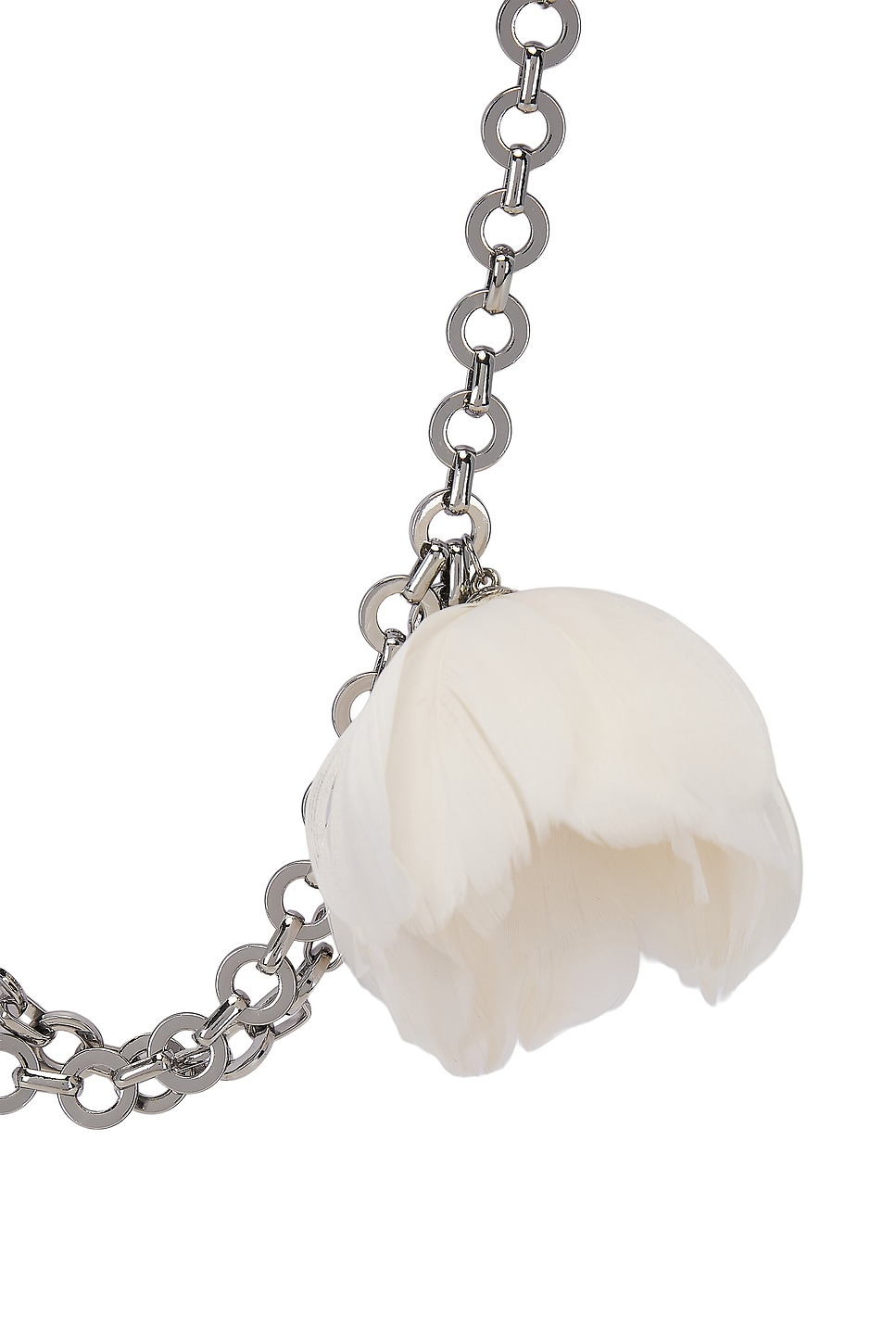 Feather Flower Chain Necklace - 3