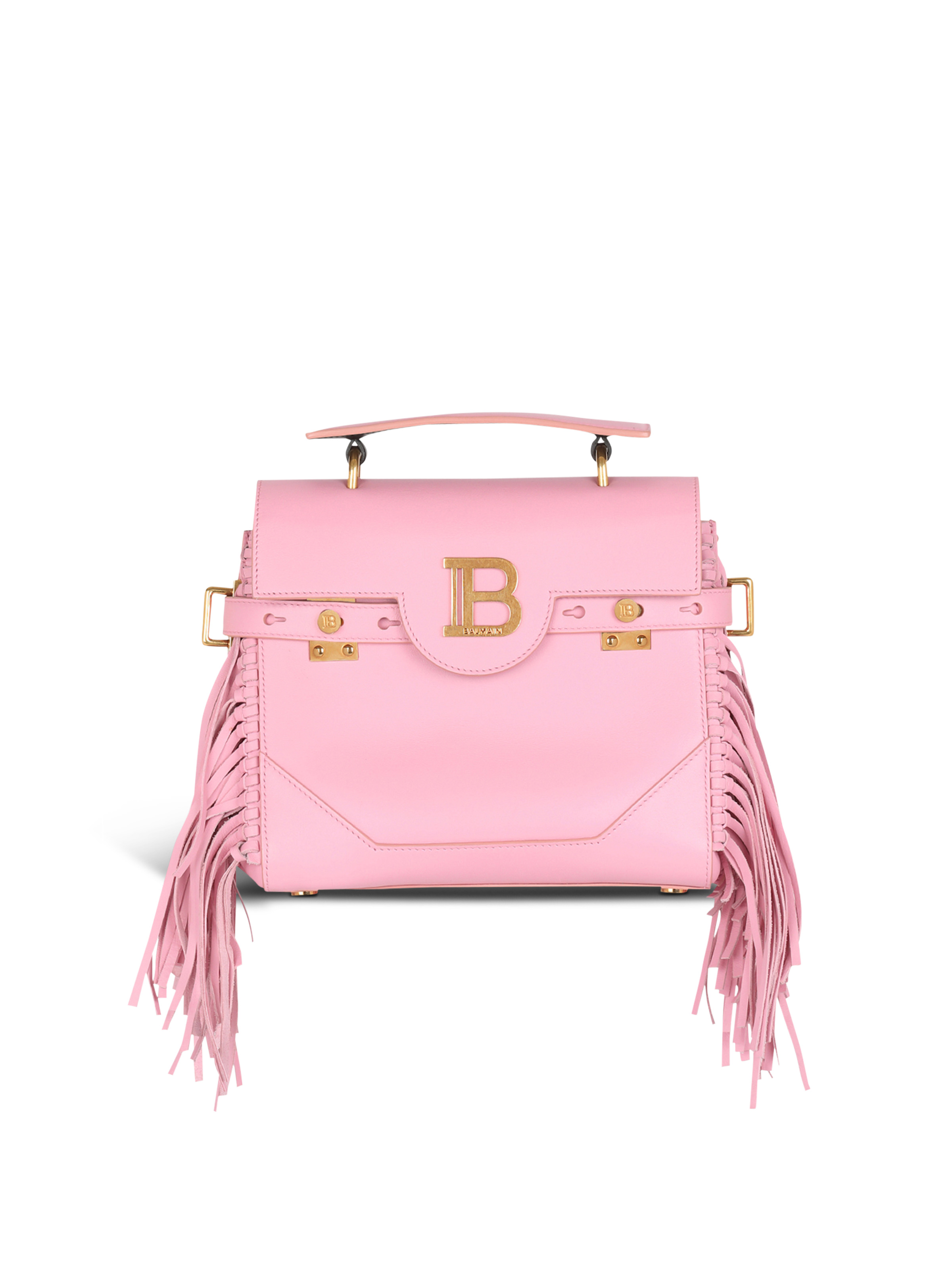 Smooth leather B-Buzz 23 bag with fringe - 1