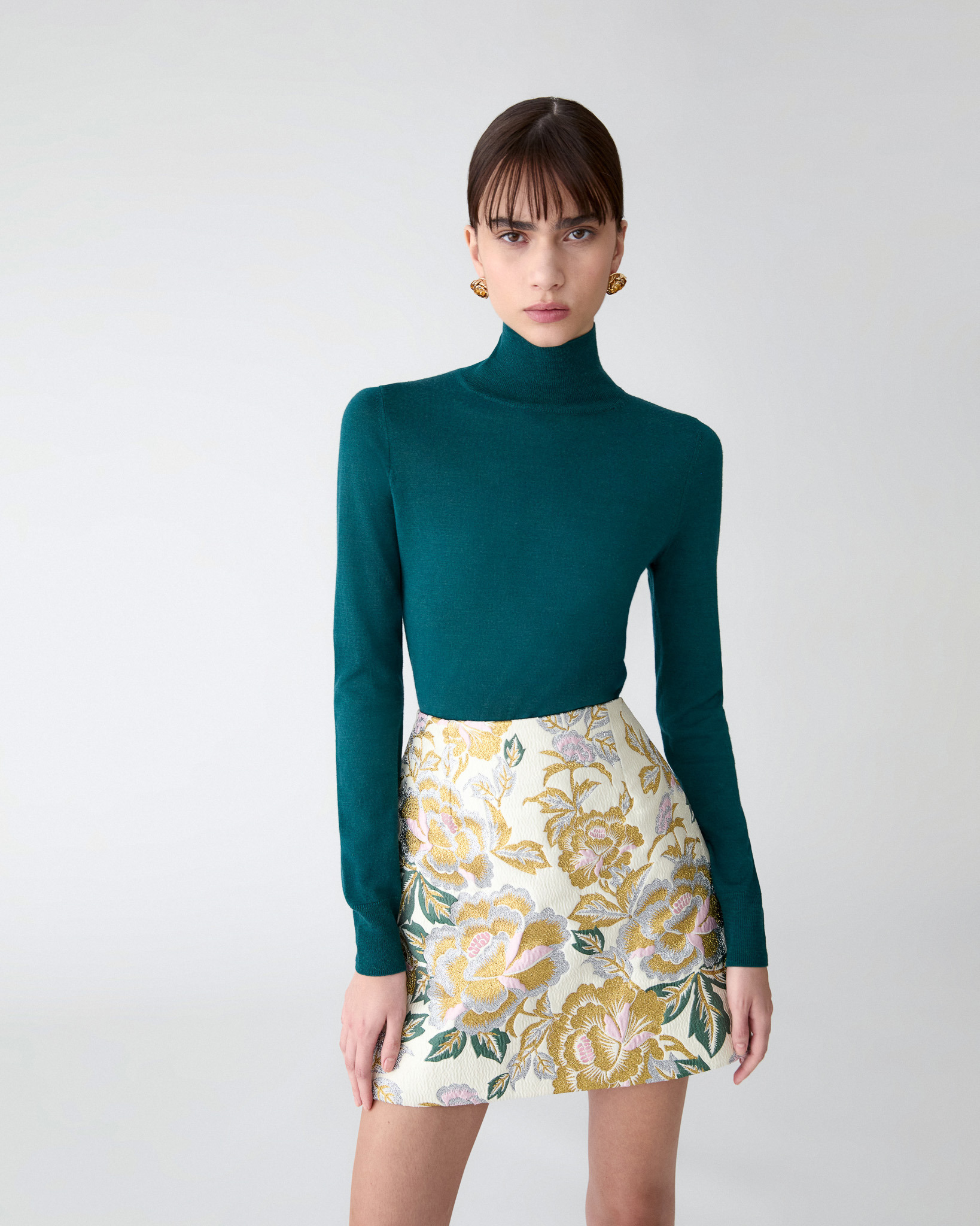 Merino-Silk Turtleneck Sweater - 2