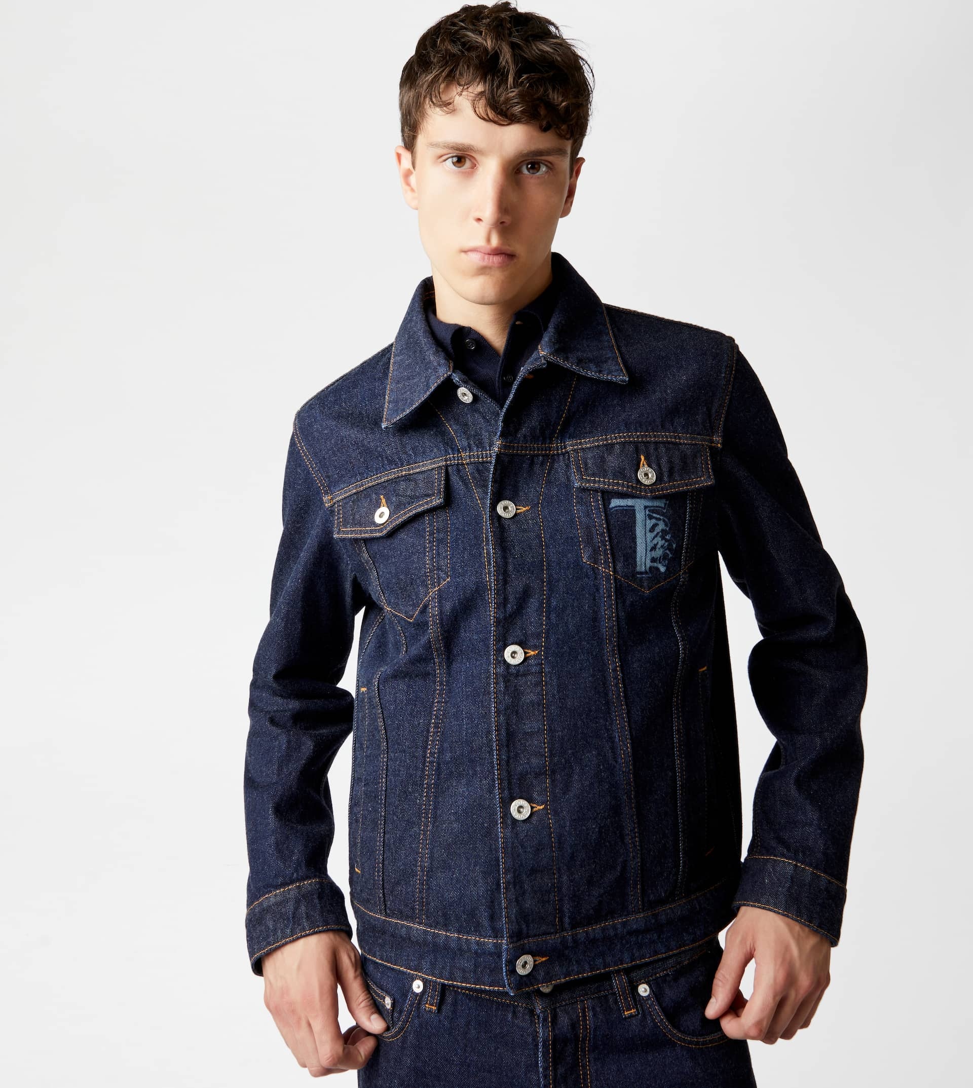 TOD'S TRUCKER JACKET - BLUE - 7